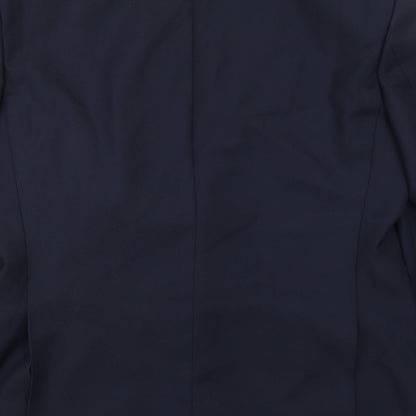 Baulmer Mens Blue Polyester Jacket Suit Jacket Size 44 Regular
