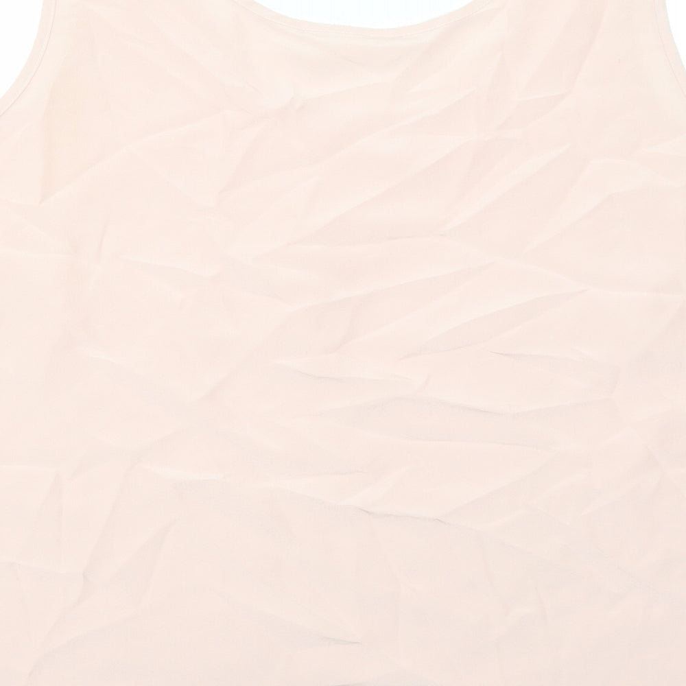 Womens UK Size 12 Ann Harvey Pink Basic Tank