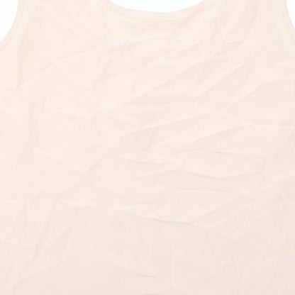 Womens UK Size 12 Ann Harvey Pink Basic Tank
