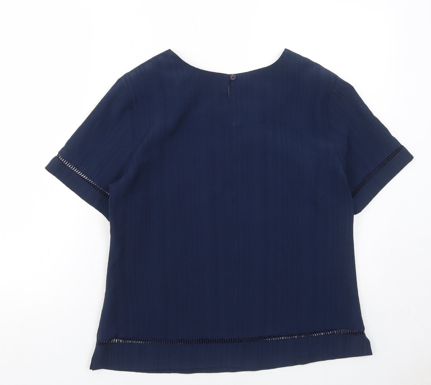 Womens UK Size 14 FOSBY Blue Basic T-Shirt