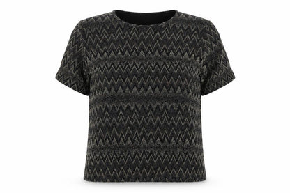 Womens UK Size M Roman Black Basic Blouse