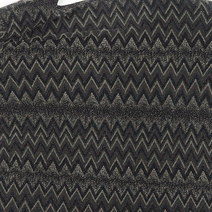 Womens UK Size M Roman Black Basic Blouse