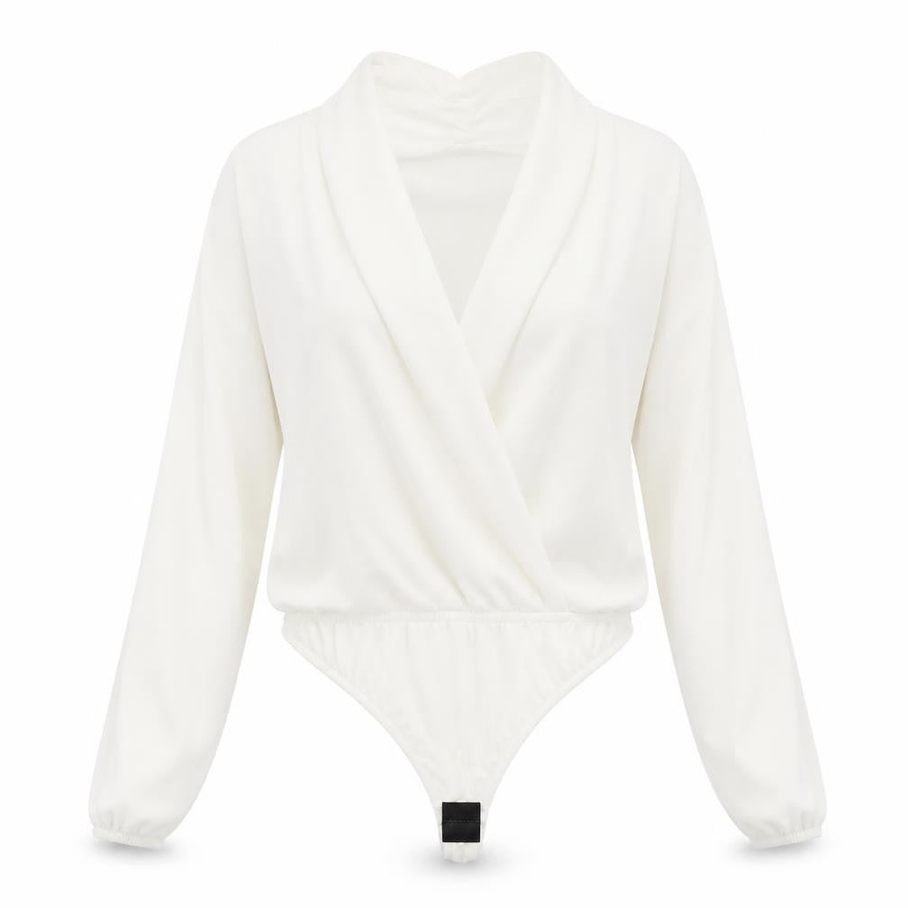 Womens UK Size 8 Boohoo One-Piece White Bodysuit