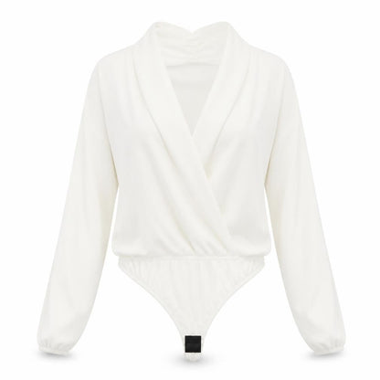 Womens UK Size 8 Boohoo One-Piece White Bodysuit