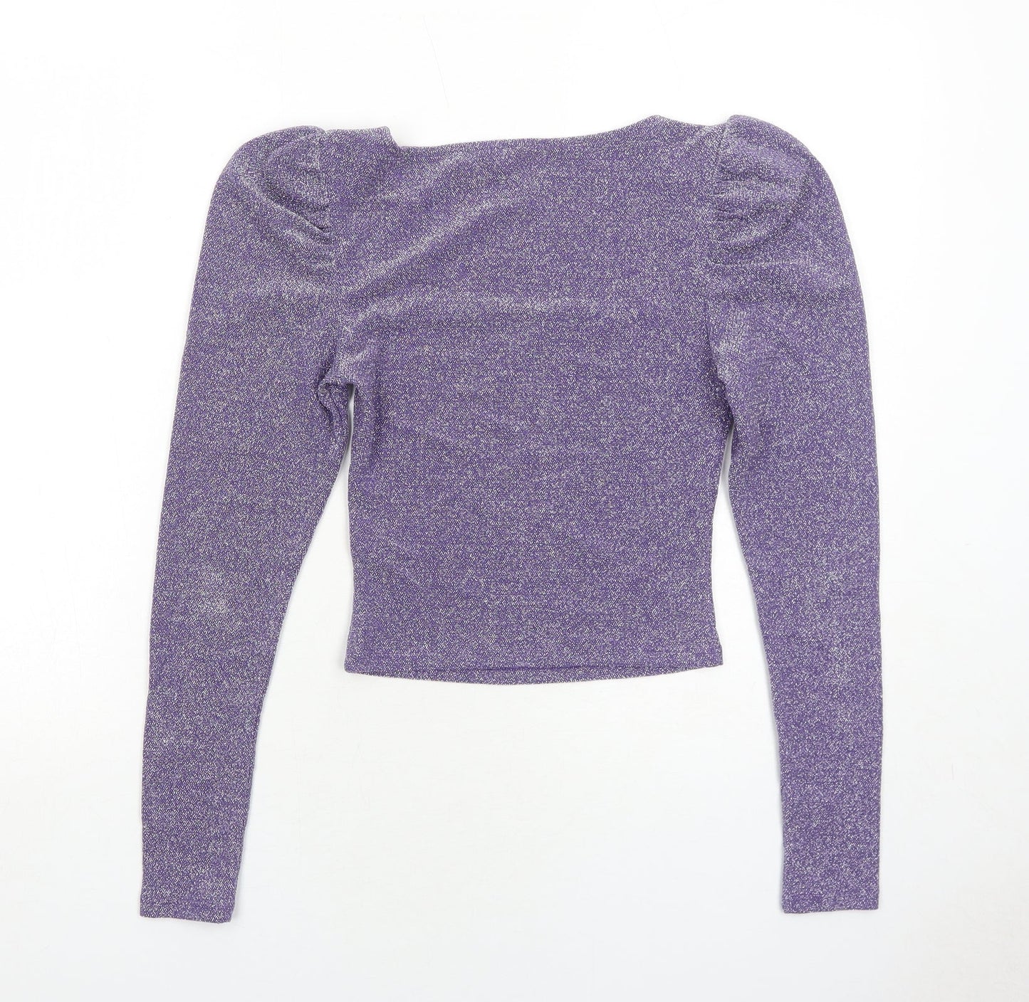 Womens UK Size S H&M Purple Basic Blouse