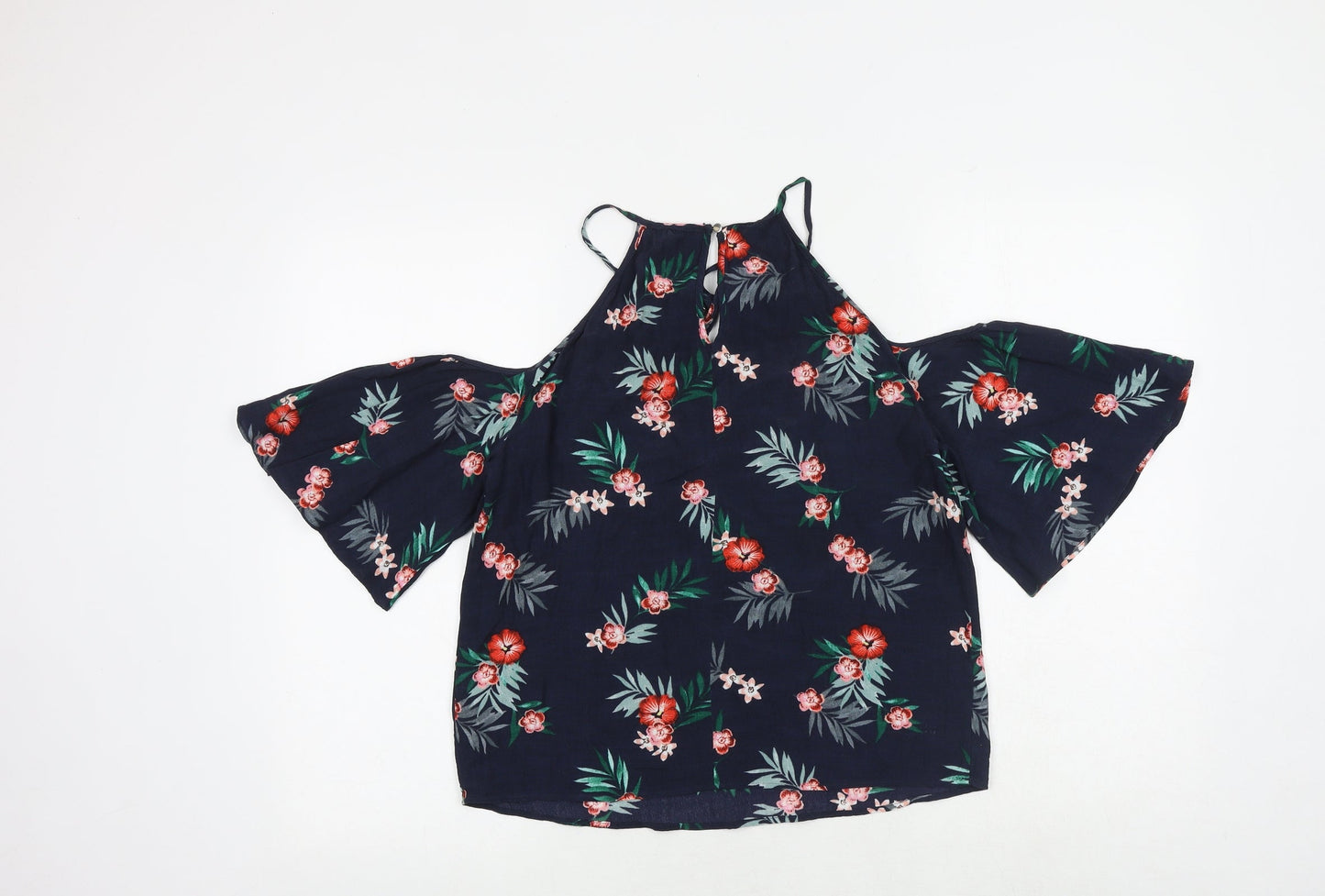 Womens UK Size 8 Marks and Spencer Blue Basic Blouse