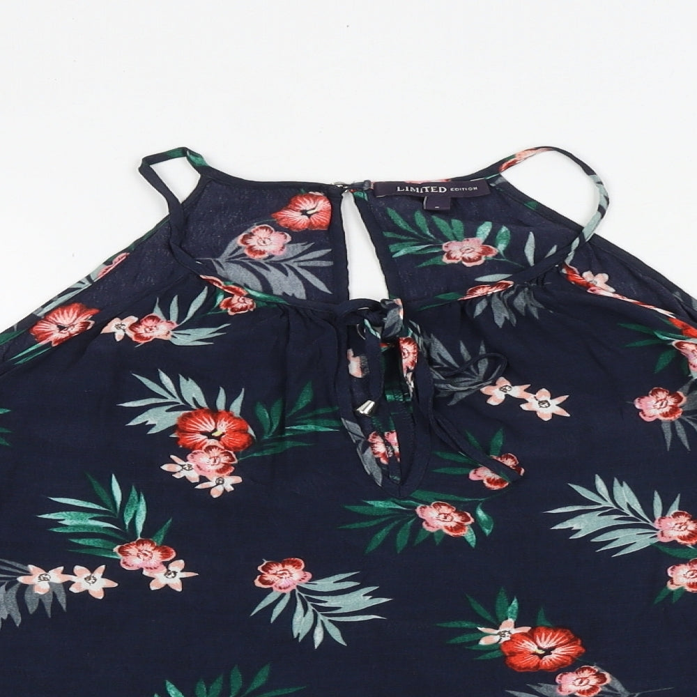 Womens UK Size 8 Marks and Spencer Blue Basic Blouse