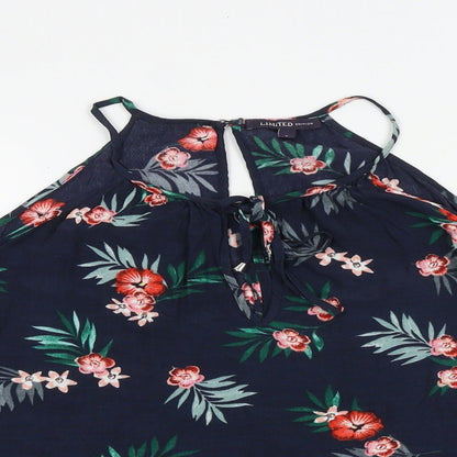 Womens UK Size 8 Marks and Spencer Blue Basic Blouse