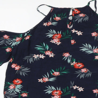 Womens UK Size 8 Marks and Spencer Blue Basic Blouse
