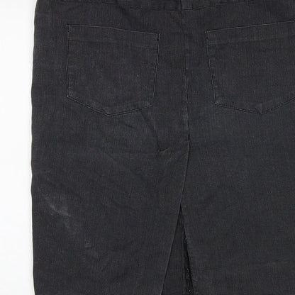 French Connection Womens Green Cotton A-Line Skirt Size 10 Tie