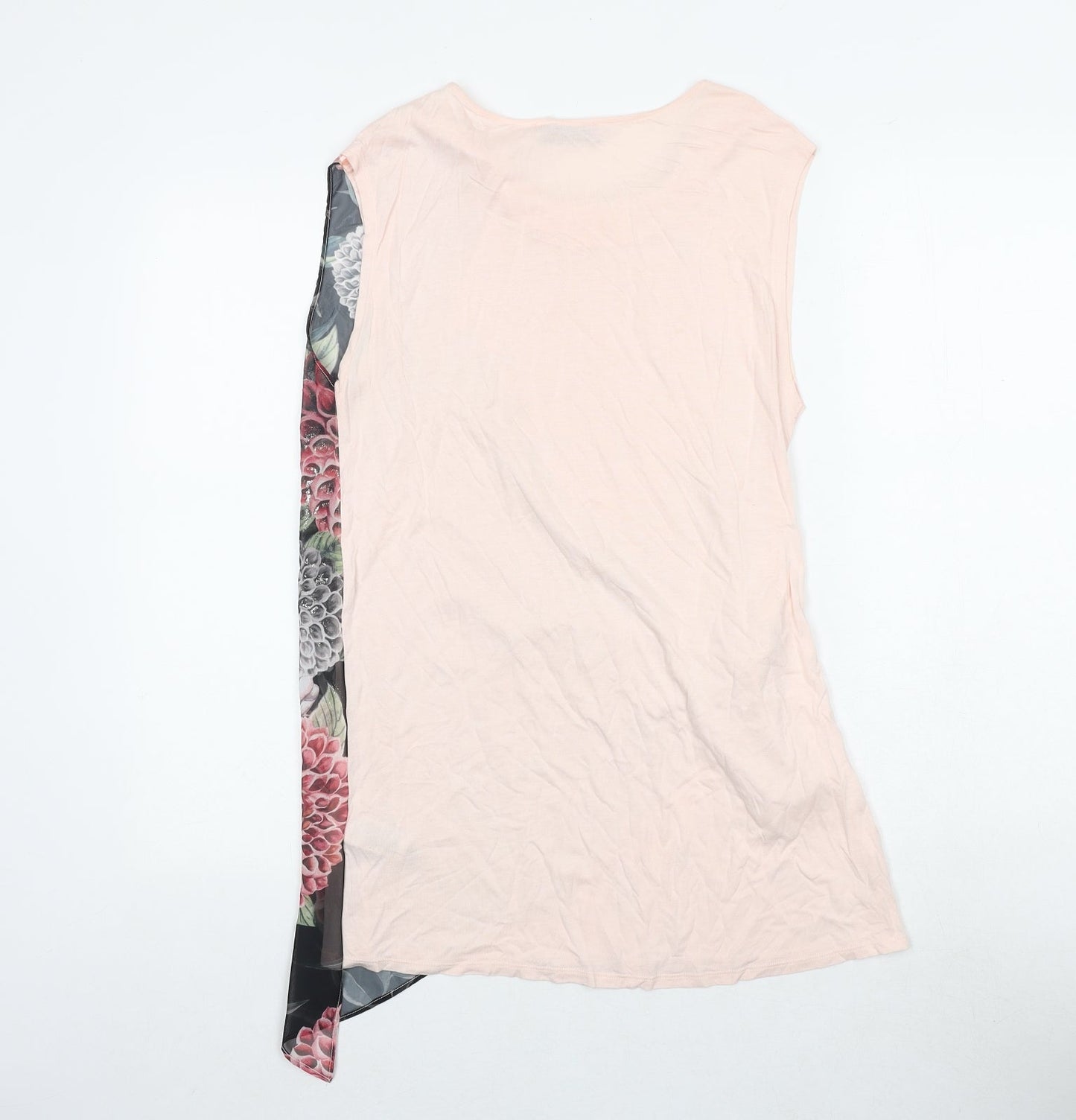 Womens UK Size 10 Per Una Pink Wrap Tank