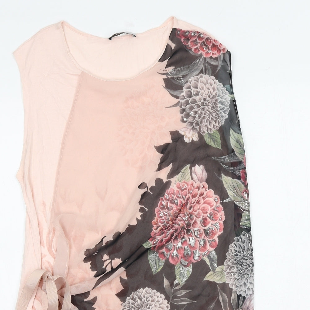 Womens UK Size 10 Per Una Pink Wrap Tank