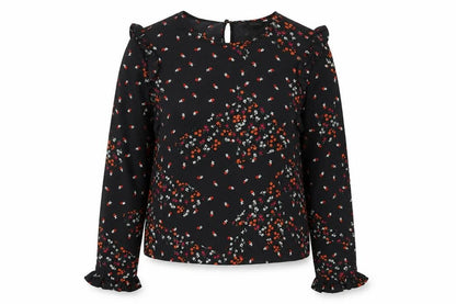 Womens UK Size 8 New Look Black Basic Blouse