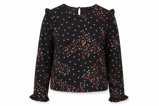 Womens UK Size 8 New Look Black Basic Blouse