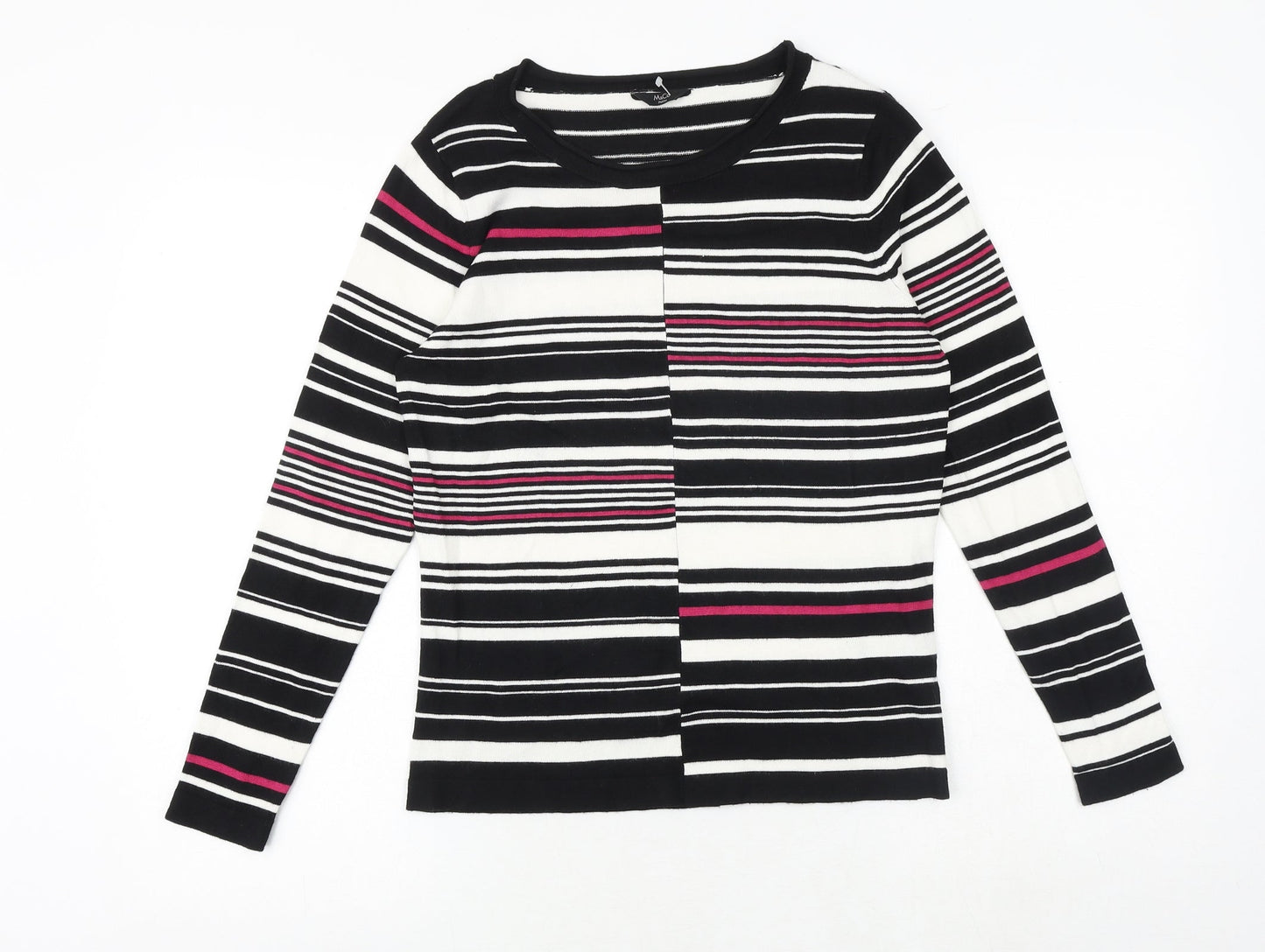 Womens UK Size 12 M&Co Black Pullover Jumper