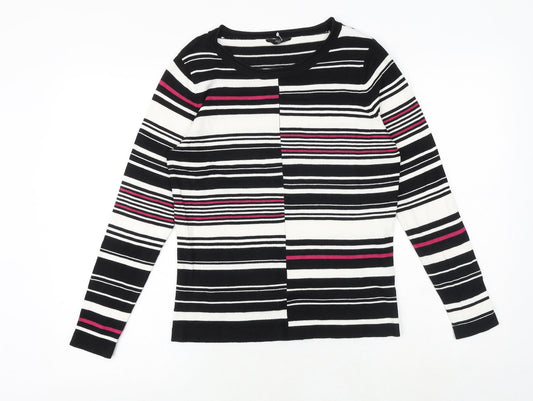 Womens UK Size 12 M&Co Black Pullover Jumper