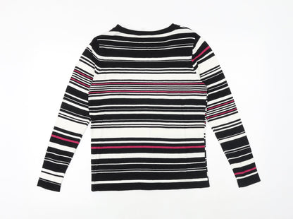 Womens UK Size 12 M&Co Black Pullover Jumper
