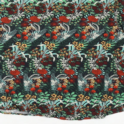 Womens UK Size XS Zara Multicoloured Basic Blouse