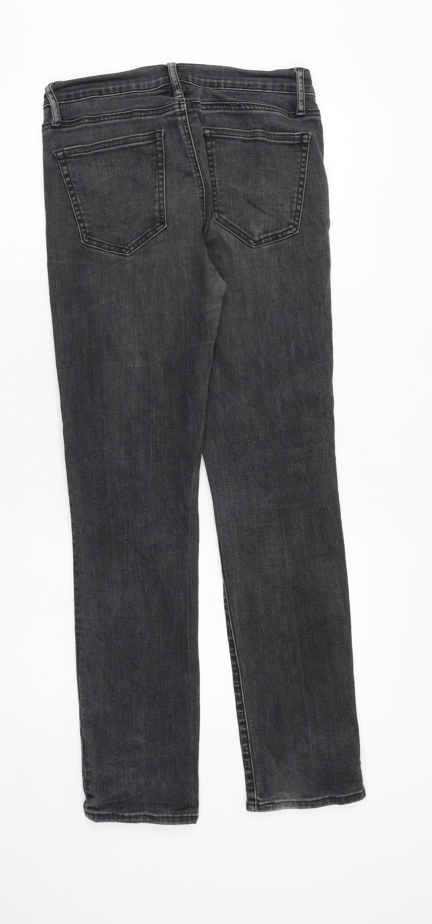 Gap Womens Grey Cotton Skinny Jeans Size 28 in Regular Zip