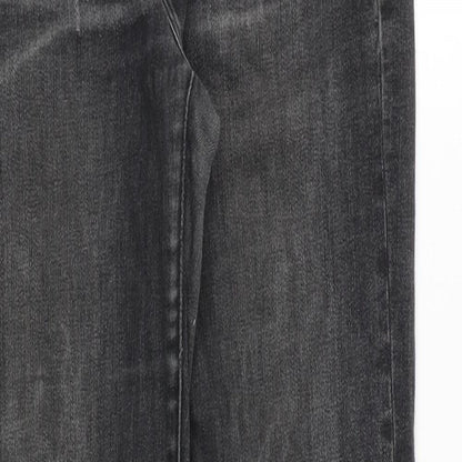 Gap Womens Grey Cotton Skinny Jeans Size 28 in Regular Zip