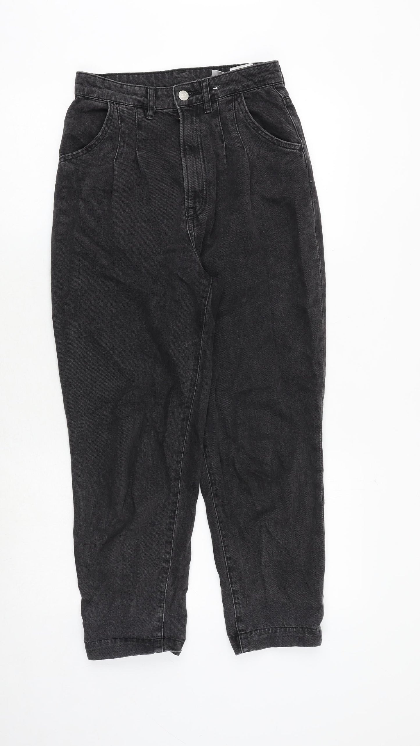 Womens UK Size 6 H&M Regular Fit Tapered Grey Jeans