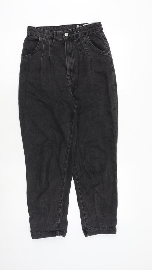 Womens UK Size 6 H&M Regular Fit Tapered Grey Jeans