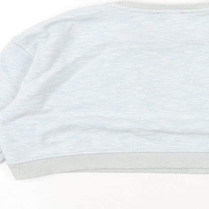 M&Co Girls Blue Cotton Pullover Sweatshirt Size 11-12 Years Pullover - Unicorn