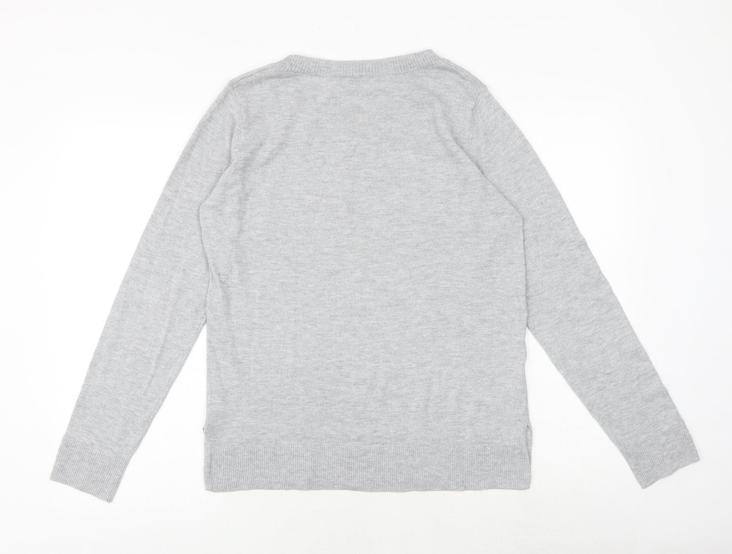 Womens UK Size 10 NEXT Grey Pullover Jumper