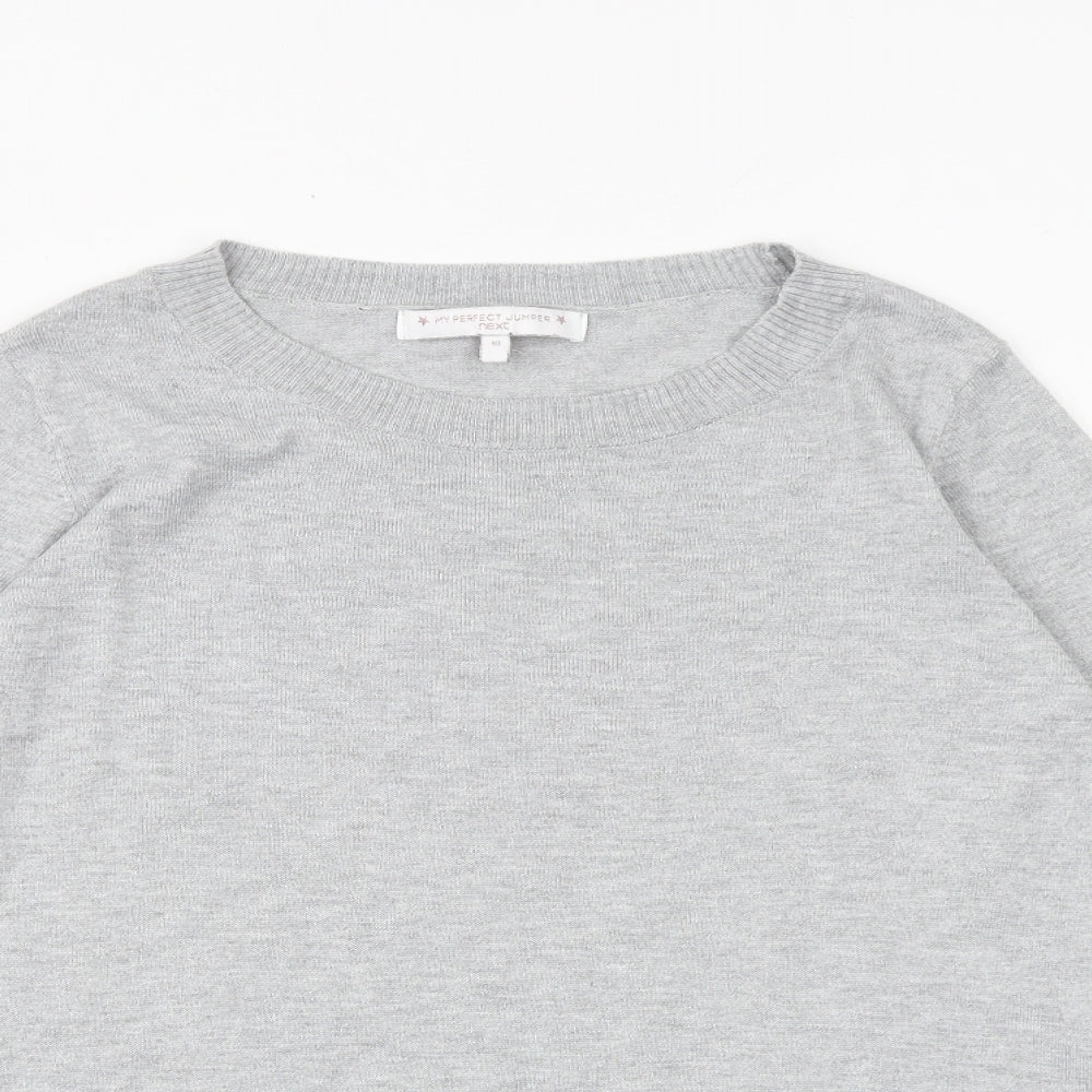 Womens UK Size 10 NEXT Grey Pullover Jumper