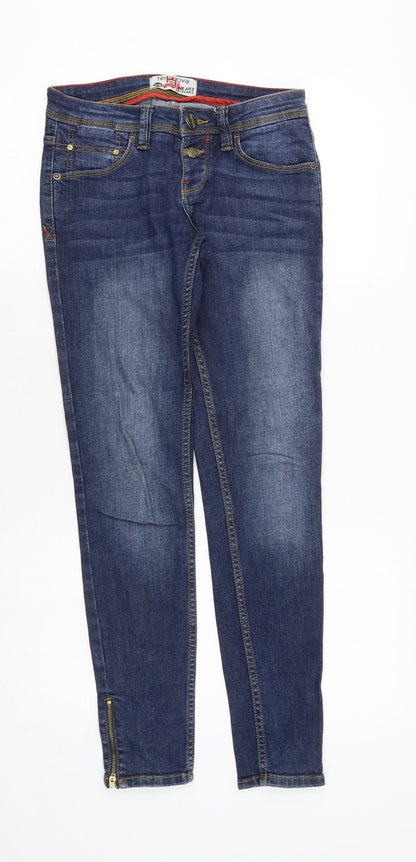 Womens UK Size XS Terranova Regular Fit Skinny Blue Jeans