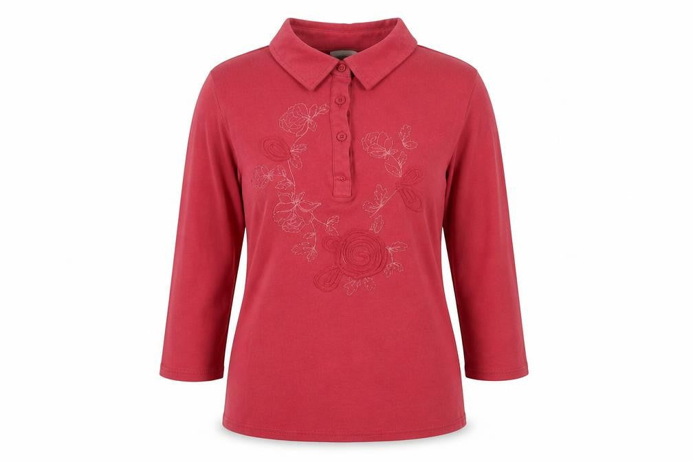 Womens UK Size 12 Marks and Spencer Red Basic T-Shirt