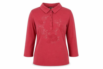 Womens UK Size 12 Marks and Spencer Red Basic T-Shirt