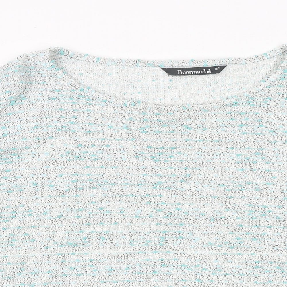 Womens UK Size 20 Bonmarché Blue Pullover Jumper
