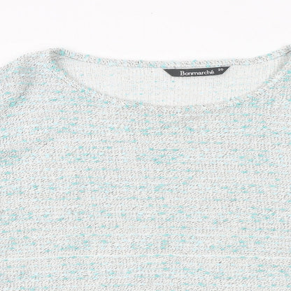 Womens UK Size 20 Bonmarché Blue Pullover Jumper