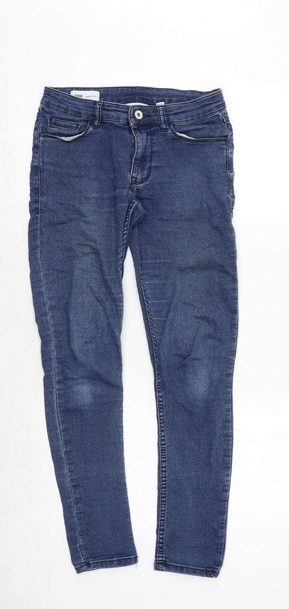 Mens UK Size 28 in COLLUSION Regular Fit Skinny Blue Jeans