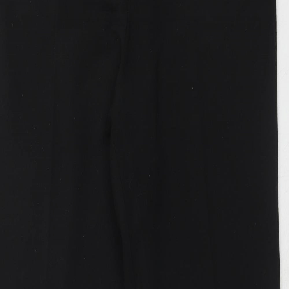 Kenneth Cole Womens Black Polyester Dress Pants Trousers Size 14 Regular Hook & Eye