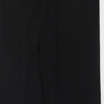 Kenneth Cole Womens Black Polyester Dress Pants Trousers Size 14 Regular Hook & Eye
