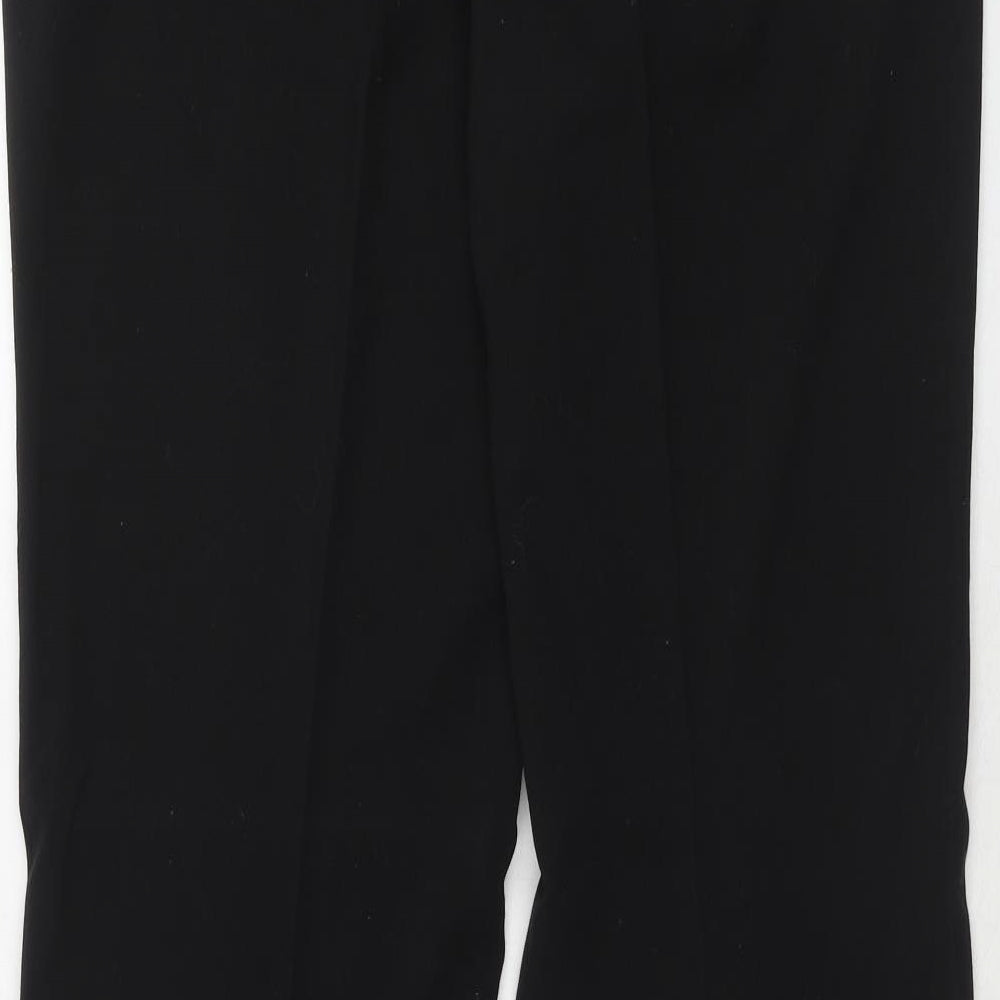 Kenneth Cole Womens Black Polyester Dress Pants Trousers Size 14 Regular Hook & Eye