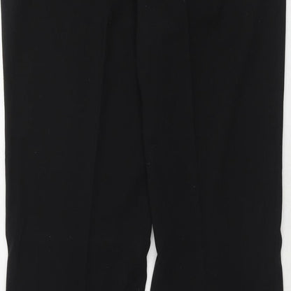 Kenneth Cole Womens Black Polyester Dress Pants Trousers Size 14 Regular Hook & Eye