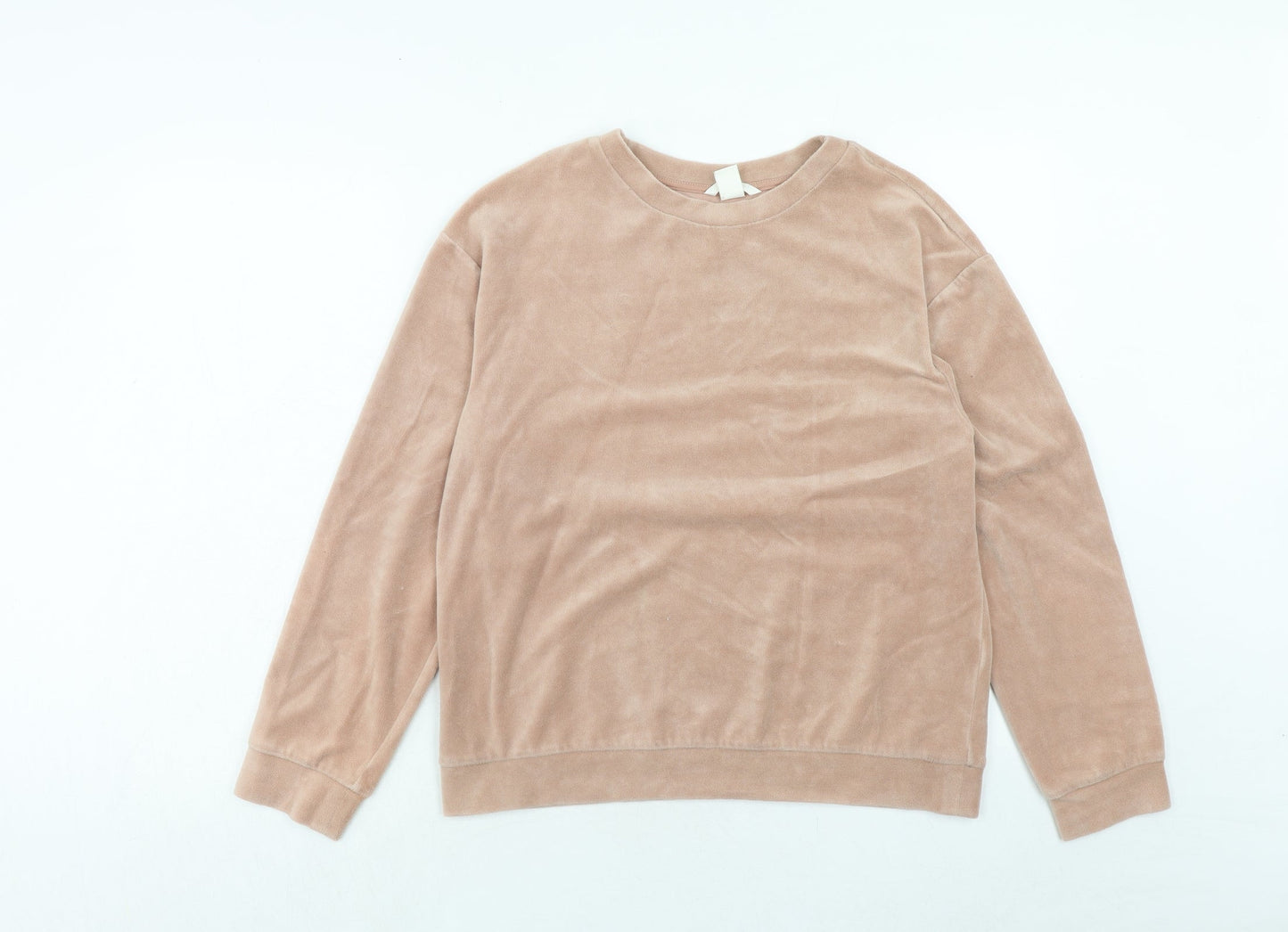 H&M Womens Pink Cotton Pullover Sweatshirt Size S Pullover