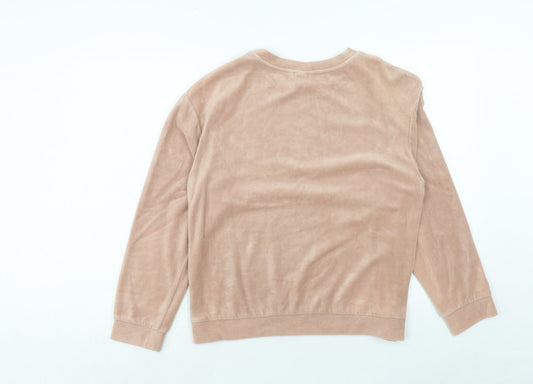H&M Womens Pink Cotton Pullover Sweatshirt Size S Pullover