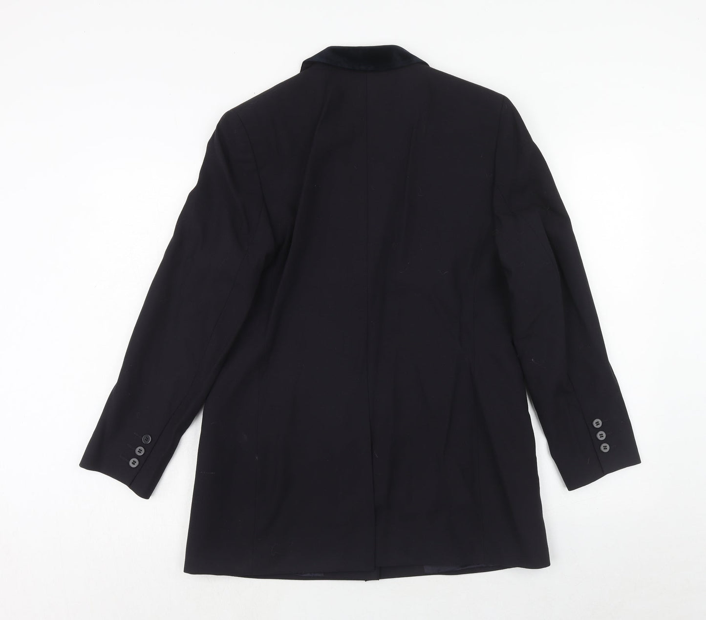 Marks and Spencer Womens Blue Wool Jacket Suit Jacket Size 14