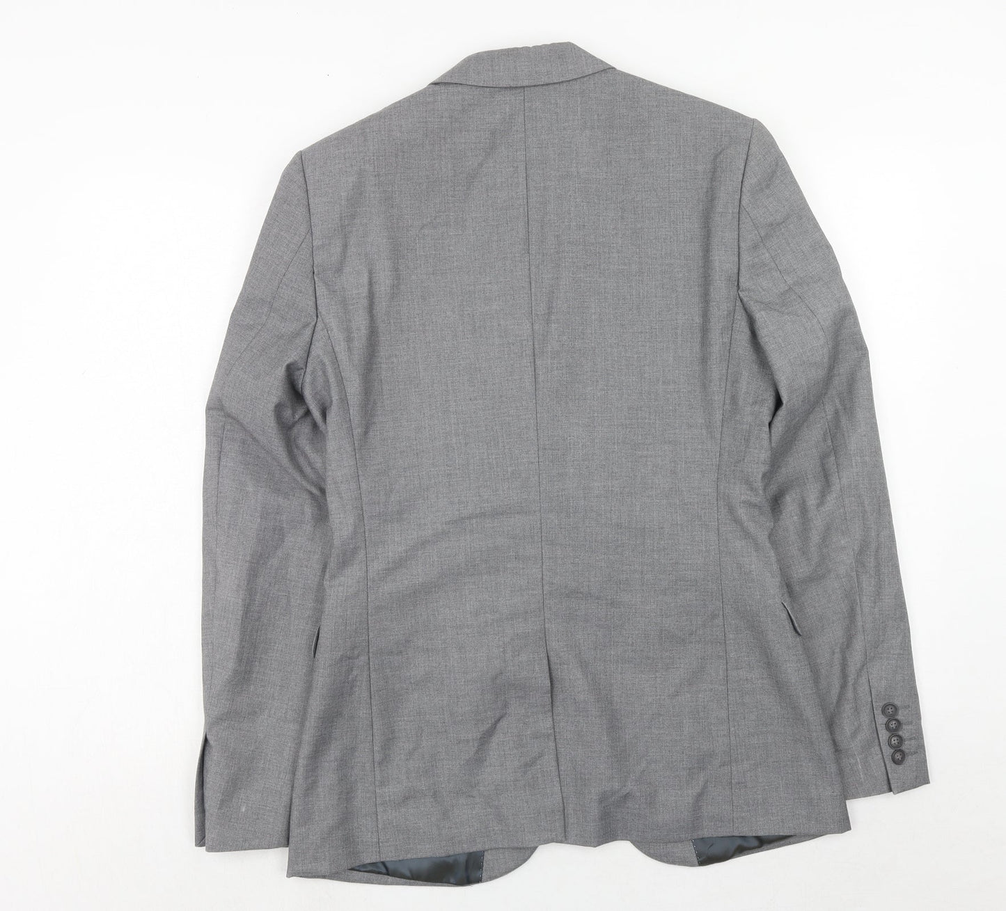 Mens UK Size 38 Topman Regular Grey Suit Jacket