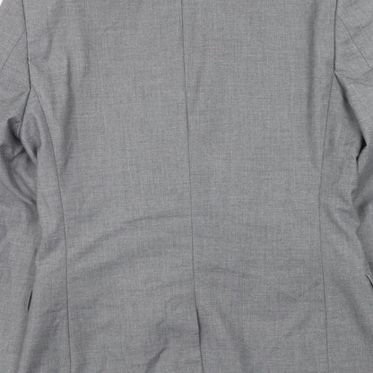 Mens UK Size 38 Topman Regular Grey Suit Jacket