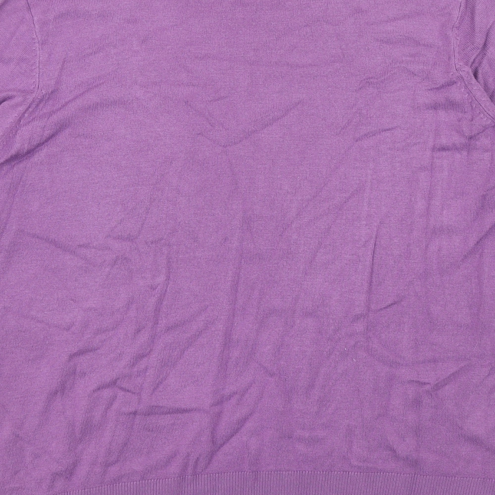 Womens UK Size 14 Marks and Spencer Purple Pullover Jumper