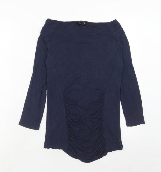 Womens UK Size M Phase Eight Blue Basic Blouse