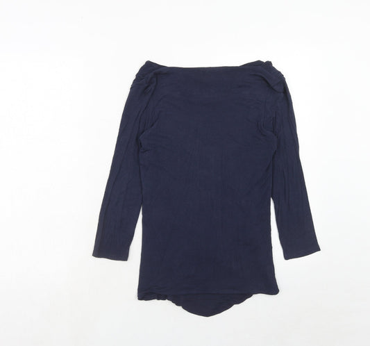 Womens UK Size M Phase Eight Blue Basic Blouse