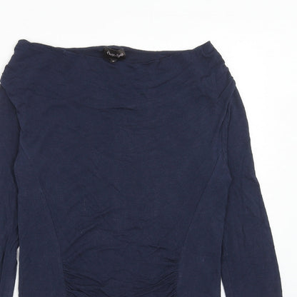 Womens UK Size M Phase Eight Blue Basic Blouse