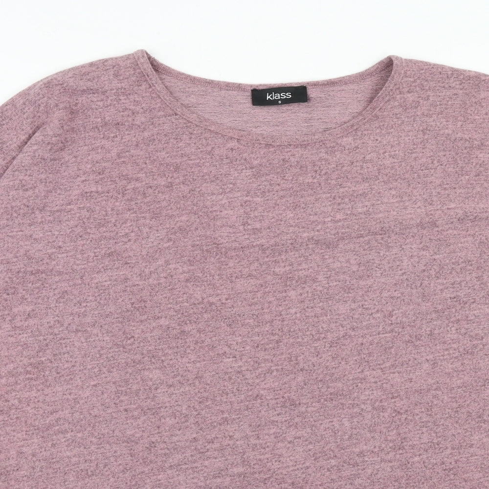 Womens UK Size S Klass Pink Basic T-Shirt