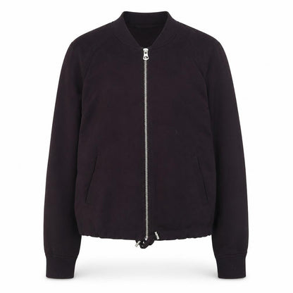 Womens UK Size 4 H&M Purple Bomber Jacket